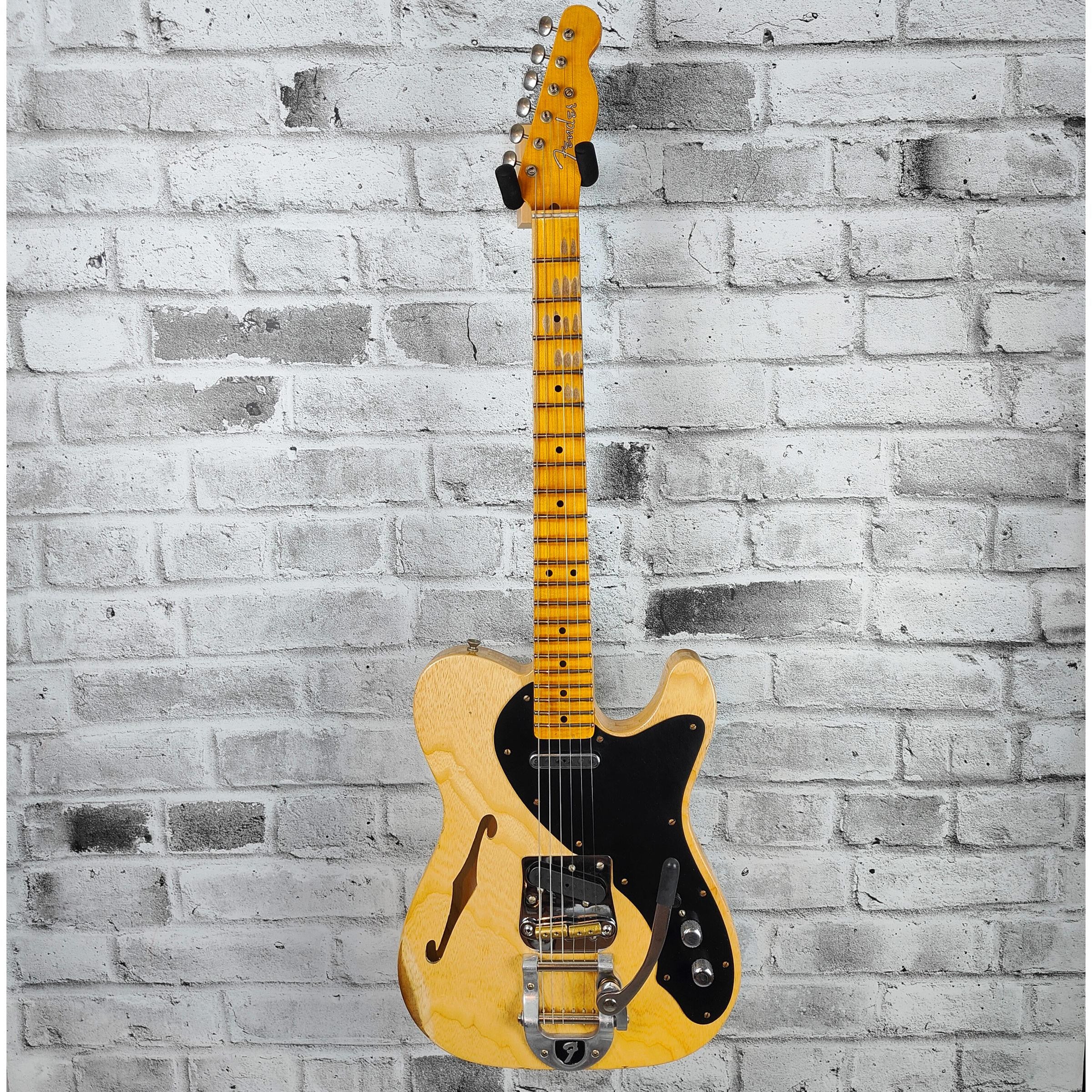 Fender Custom Shop 2023 Limited Edition Nocaster Thinline B5 Bigsby Relic, Aged Natural