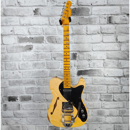 Fender Custom Shop 2023 Limited Edition Nocaster Thinline B5 Bigsby Relic, Aged Natural