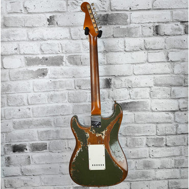Fender Custom Shop Limited Edition Roasted 1960 Strat Super Heavy Relic, Aged Olive Green