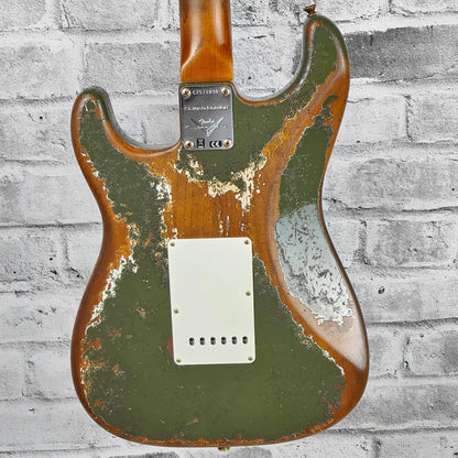 Fender Custom Shop Limited Edition Roasted 1960 Strat Super Heavy Relic, Aged Olive Green