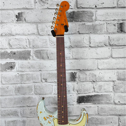 Fender Custom Shop Ltd 61 BT Stratocaster Super Heavy Relic, Aged Sonic Blue over 3-Color Sunburst