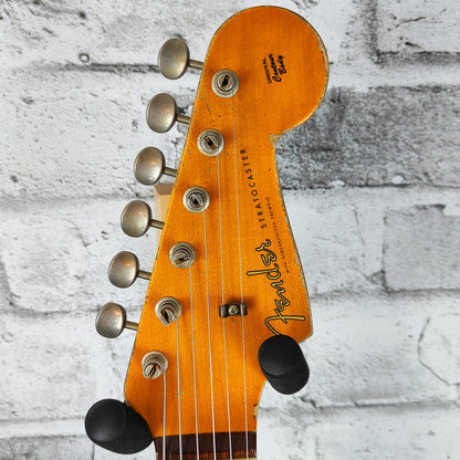 Fender Custom Shop Ltd 61 BT Stratocaster Super Heavy Relic, Aged Sonic Blue over 3-Color Sunburst