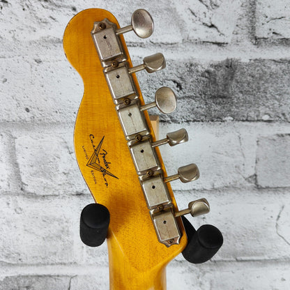 Fender Custom Shop Limited Telecaster Custom Heavy Relic, Aged Olympic White over Chocolate 3-Tone Sunburst