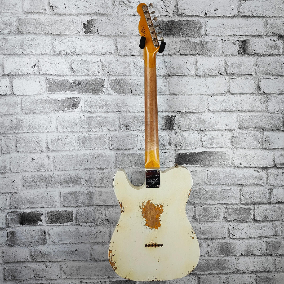Fender Custom Shop Limited Telecaster Custom Heavy Relic, Aged Olympic White over Chocolate 3-Tone Sunburst