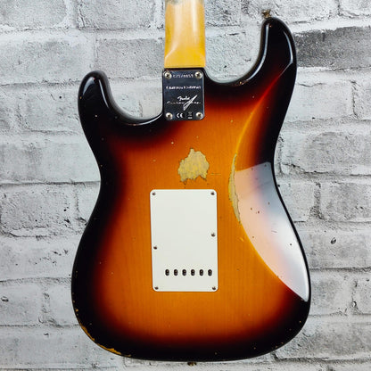 Fender Custom Shop Limited 62 Stratocaster Relic, Bleached 3-Tone Sunburst