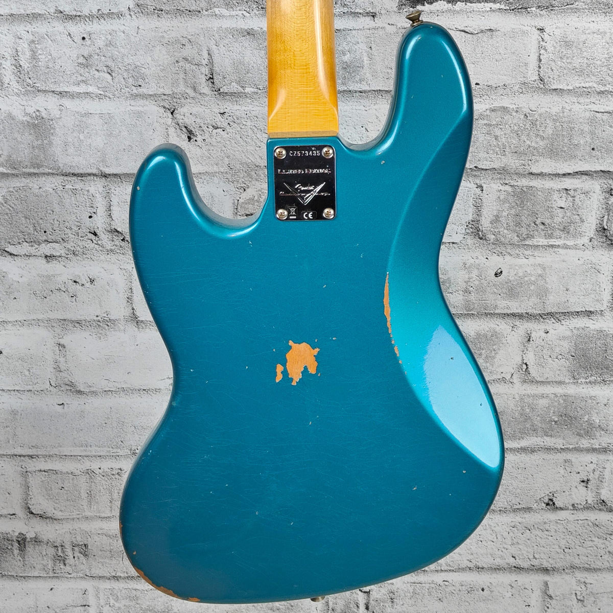 Fender Custom Shop Limited edition '60 Jazz Bass Relic, Aged Ocean Turquoise