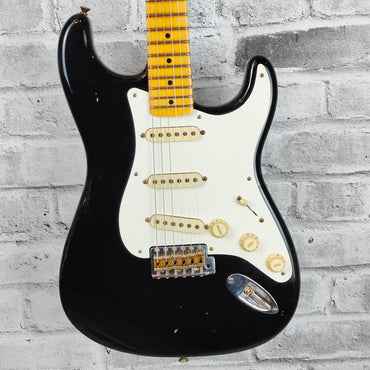 Fender Custom Shop 1956 Stratocaster Journeyman Relic, Maple Neck, Aged Black