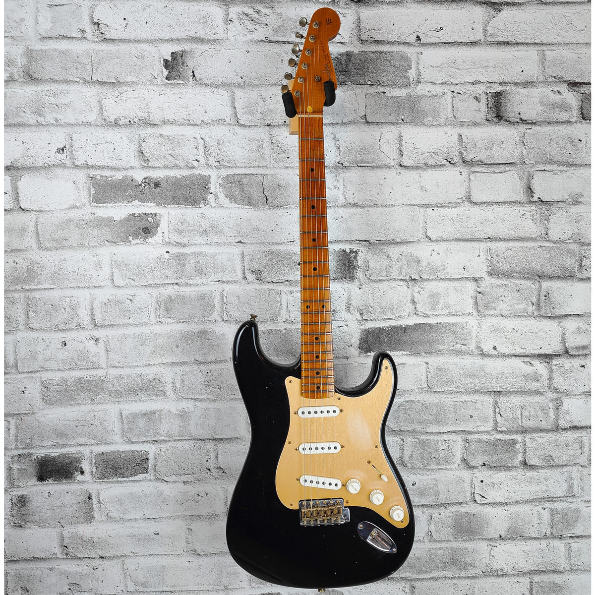 Fender Custom Shop Limited Edition 1954 Roasted Stratocaster Journeyman Relic, 1-Piece Roasted Quartersawn Maple Fingerboard, Aged Black