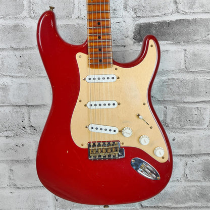 Fender Custom Shop Limited Edition 1954 Roasted Stratocaster Journeyman Relic, 1-Piece Roasted Quarterswan Maple Fingerboard, Cimarron Red
