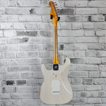 Fender Custom Shop Limited Edition Fat 1954 Stratocaster Relic with Closet Classic Hardware, 1-Piece Quartersawn Maple Neck Fingerboard, Aged White Blonde