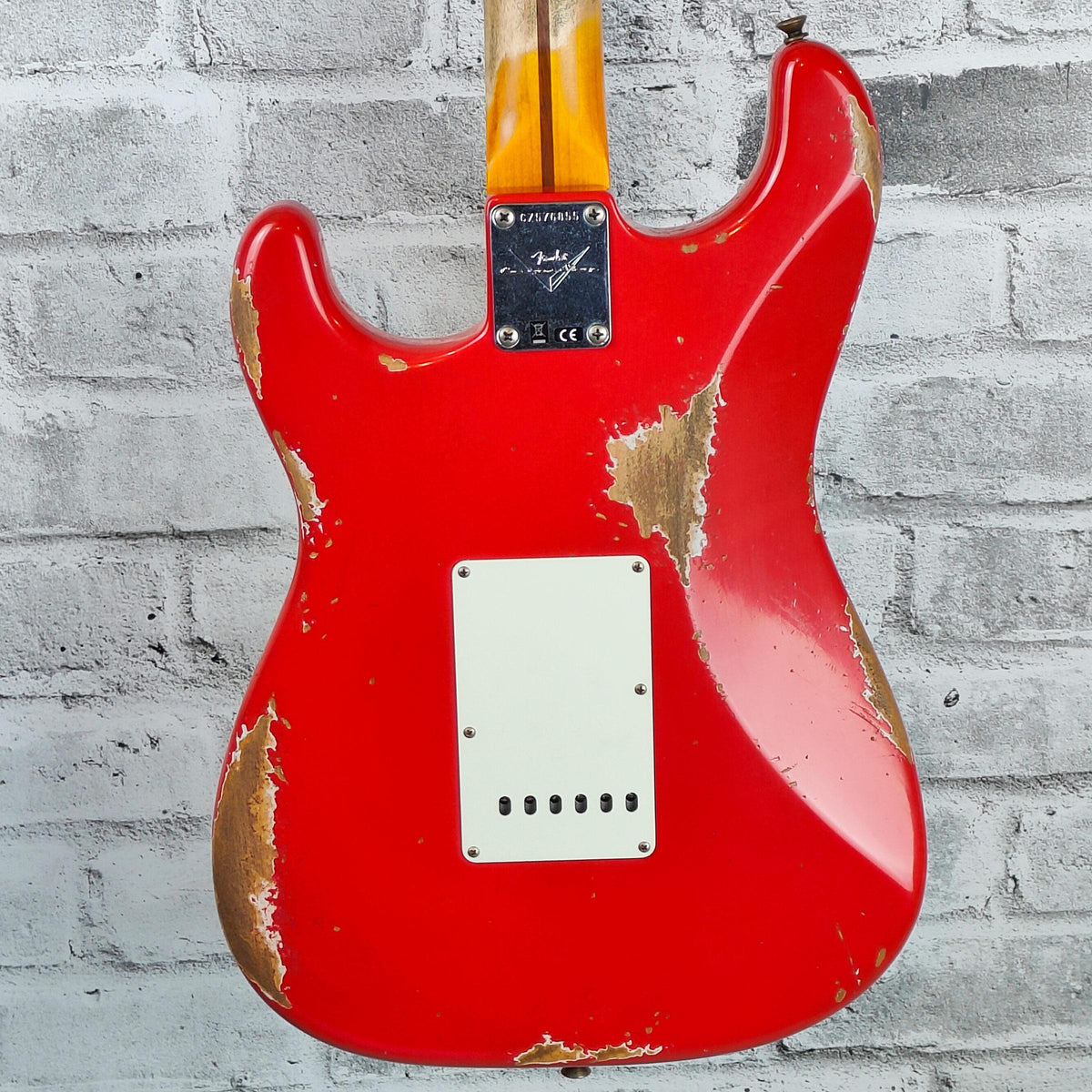 Fender Custom Shop 1957 Stratocaster Heavy Relic, 1-Piece Rift Sawn Maple Neck Fingerboard, Aged Fiesta Red