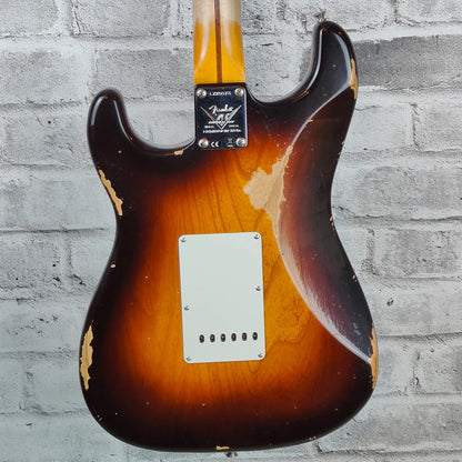 Fender Custom Shop Limited Edition Fat 1954 Stratocaster Relic with Closet Classic Hardware, 1-Piece Quartersawn Maple Neck Fingerboard, Wide-Fade Chocolate 2-Color Sunburst
