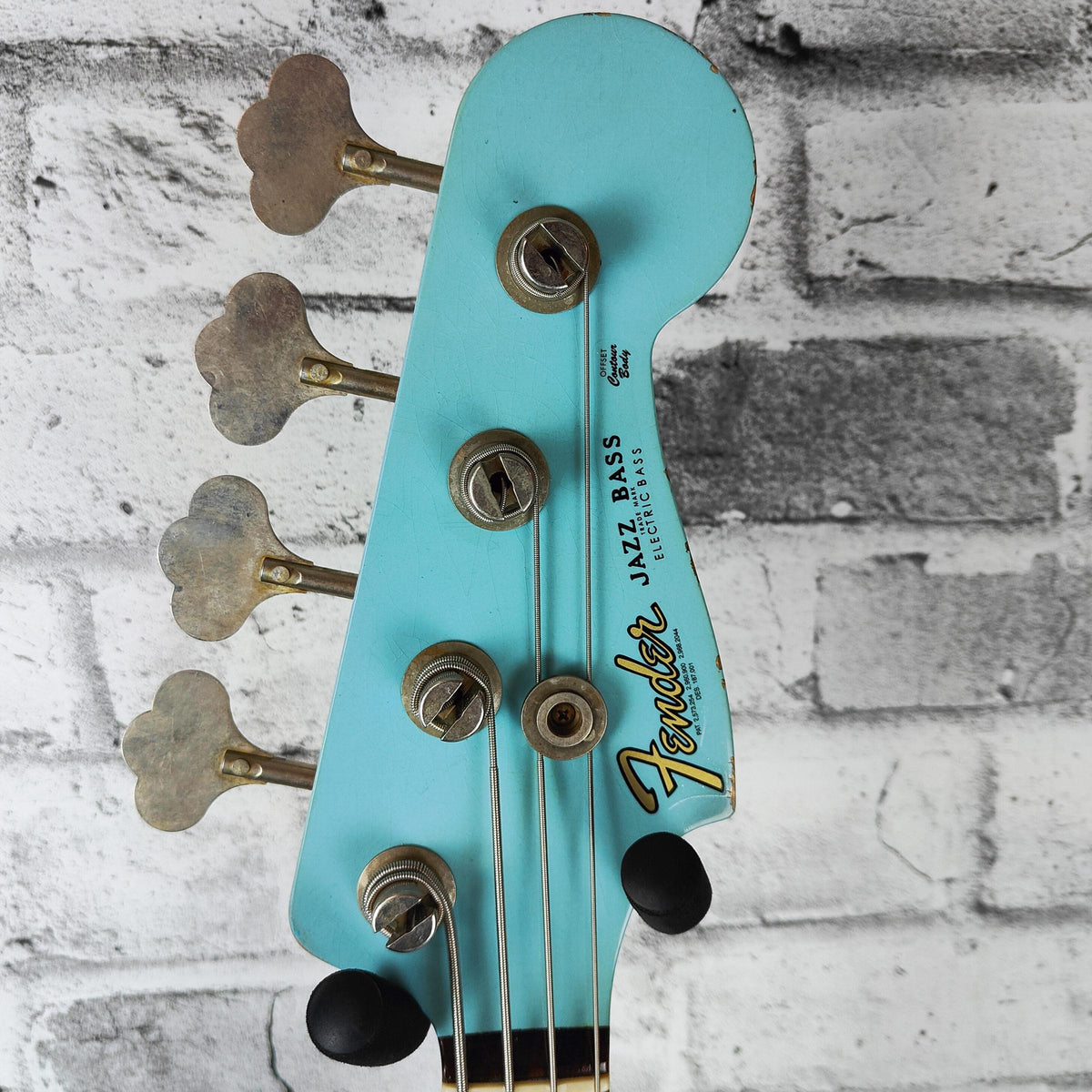 Fender Custom Shop 1961 Jazz Bass Heavy Relic, 3A Rosewood Fingerboard, Faded Aged Daphne Blue