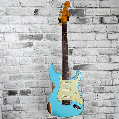 Fender Custom Shop Limited Edition 1964 L-Series Stratocaster Heavy Relic, 3A Rosewood Fingerboard, Aged Daphne Blue