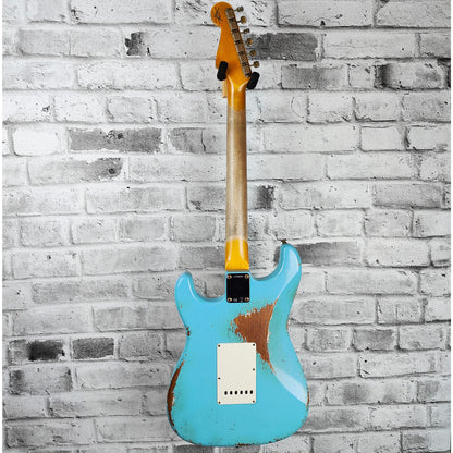 Fender Custom Shop Limited Edition 1964 L-Series Stratocaster Heavy Relic, 3A Rosewood Fingerboard, Aged Daphne Blue