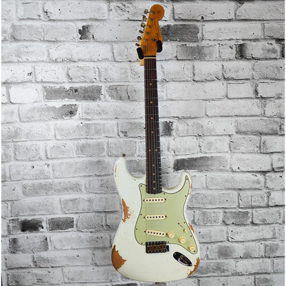 Fender Custom Shop Limited Edition 1964 L-Series Stratocaster Heavy Relic, 3A Rosewood Fingerboard, Aged Olympic White