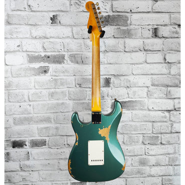 Fender Custom Shop  Limited Edition 1964 L-Series Stratocaster Heavy Relic, 3A Rosewood Fingerboard, Aged Sherwood Green Metallic