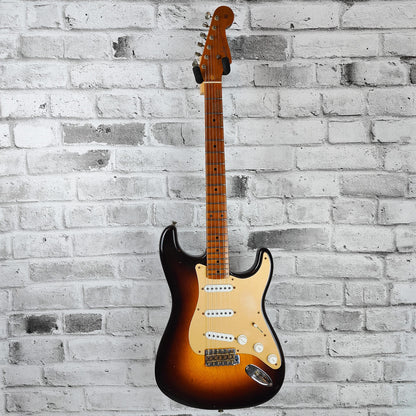 Fender Custom Shop  Limited Edition 1954 Roasted Stratocaster Journeyman Relic, 1-Piece Roasted Quarterswan Maple Neck Fingerboard, Wide-Fade Chocolate 2-Color Sunburst