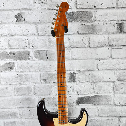 Fender Custom Shop  Limited Edition 1954 Roasted Stratocaster Journeyman Relic, 1-Piece Roasted Quarterswan Maple Neck Fingerboard, Wide-Fade Chocolate 2-Color Sunburst