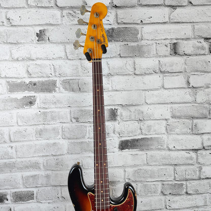 Fender Custom Shop 1961 Jazz Bass Heavy Relic, 3A Rosewood Fingerboard, 3-Color Sunburst