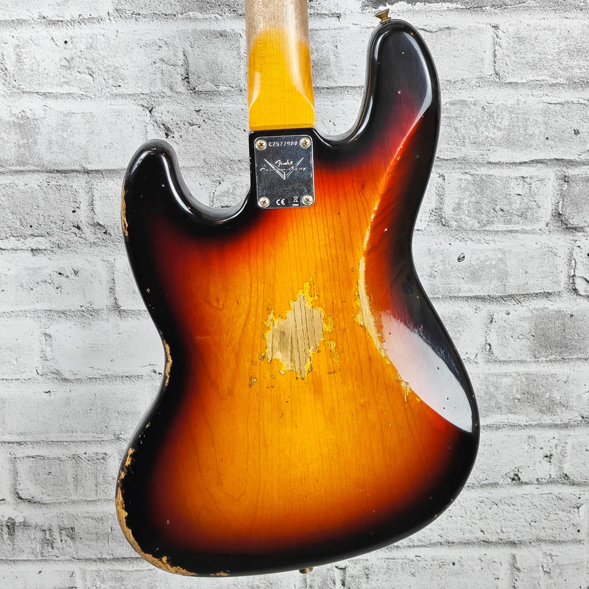 Fender Custom Shop 1961 Jazz Bass Heavy Relic, 3A Rosewood Fingerboard, 3-Color Sunburst