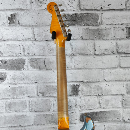 Fender Custom Shop Limited Edition Red Hot Strat Super Heavy Relic, Maple Fingerboard, Super Faded Aged Lake Placid Blue