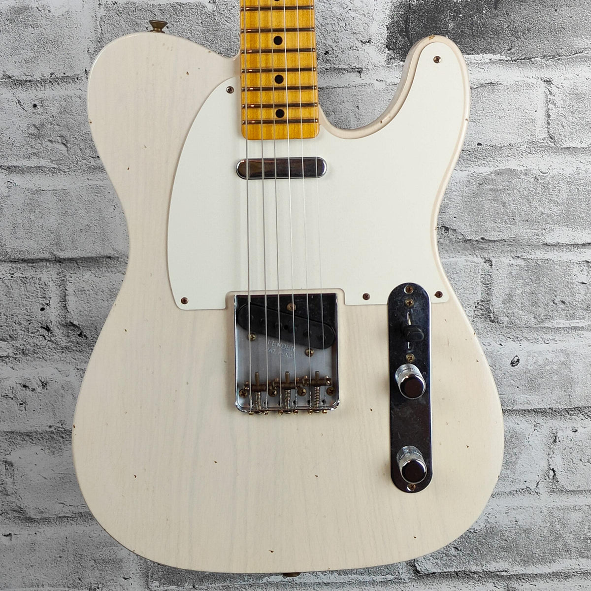 Fender Custom Shop 1959 Telecaster Journeyman Relic, 1-Piece Rift Sawn Maple Neck Fingerboard, Aged White Blonde