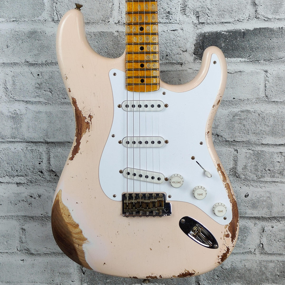Fender Custom Shop Limited Edition '54 HS Stratocaster Heavy Relic, Super Super Faded Aged Shell Pink