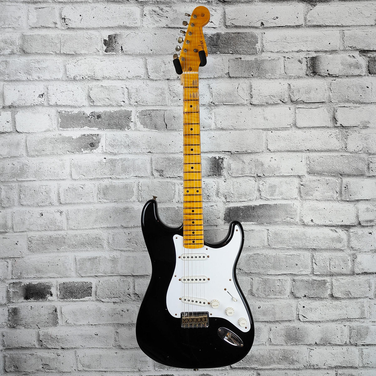 Fender Custom Shop Limited Edition '54 Stratocaster Hard Tail Journeyman, Aged Black
