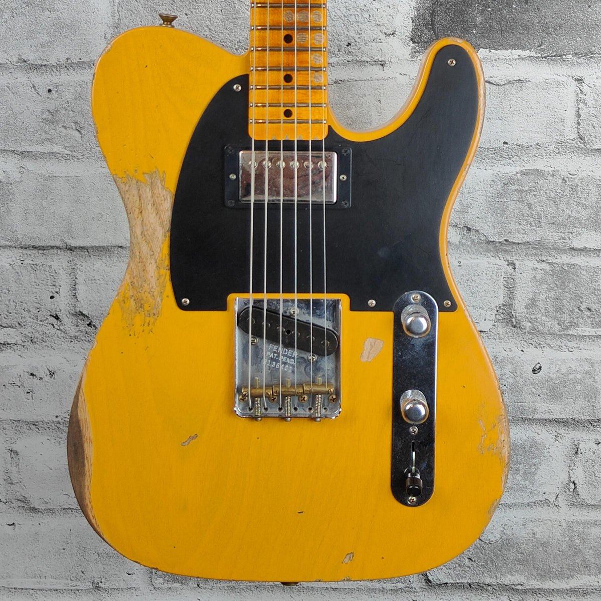 Fender Custom Shop Limited Edition '53 HS Telecaster Heavy Relic, 1-Piece 2A Flame Quartersawn Maple, Aged Butterscotch Blonde