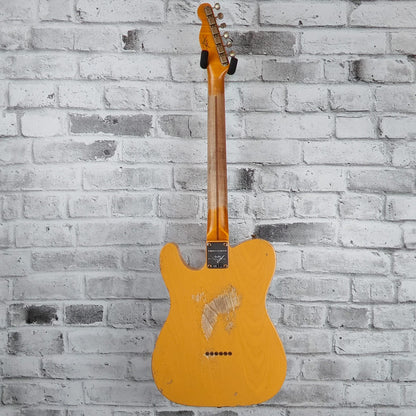 Fender Custom Shop Limited Edition '53 HS Telecaster Heavy Relic, 1-Piece 2A Flame Quartersawn Maple, Aged Butterscotch Blonde