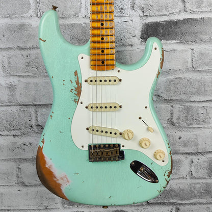 Fender Custom Shop 1957 Stratocaster Heavy Relic, 1-Piece Rift Sawn Maple Neck Fingerboard, Aged Surf Green