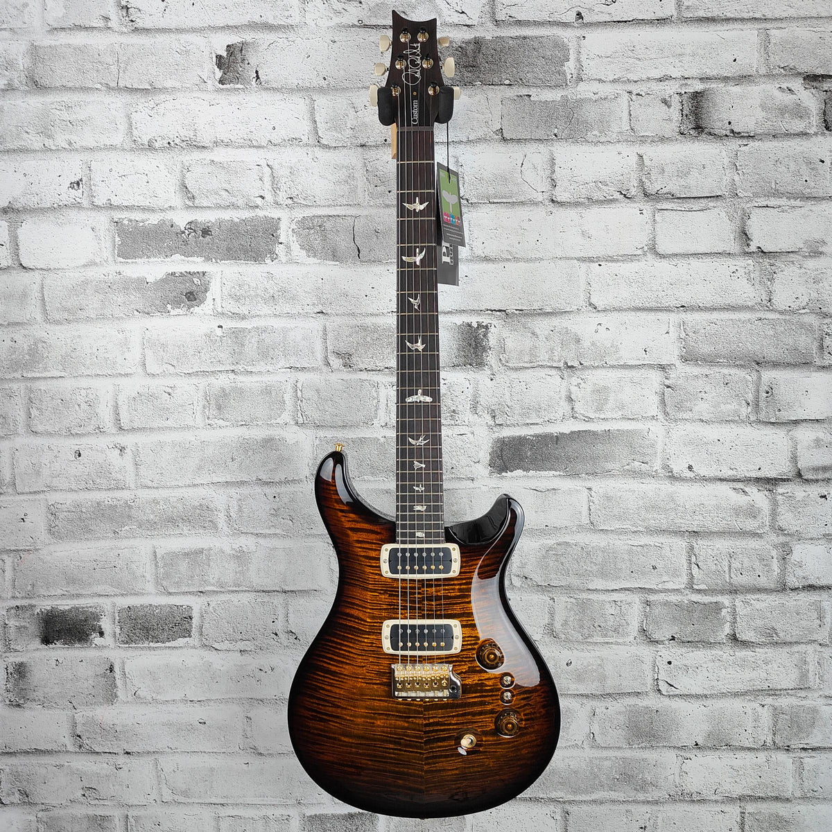PRS Custom 24-08 - 10 Top, BW - Black Gold Wraparound Burst