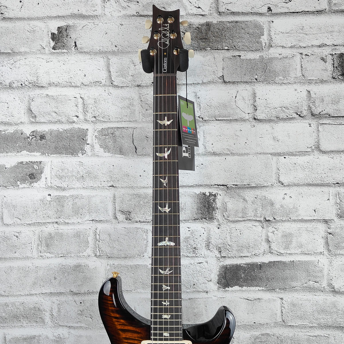 PRS Custom 24-08 - 10 Top, BW - Black Gold Wraparound Burst