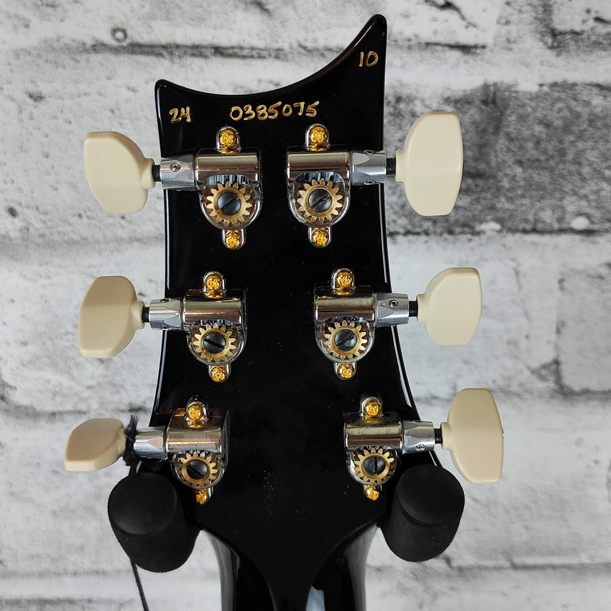 PRS Custom 24-08 - 10 Top, BW - Black Gold Wraparound Burst