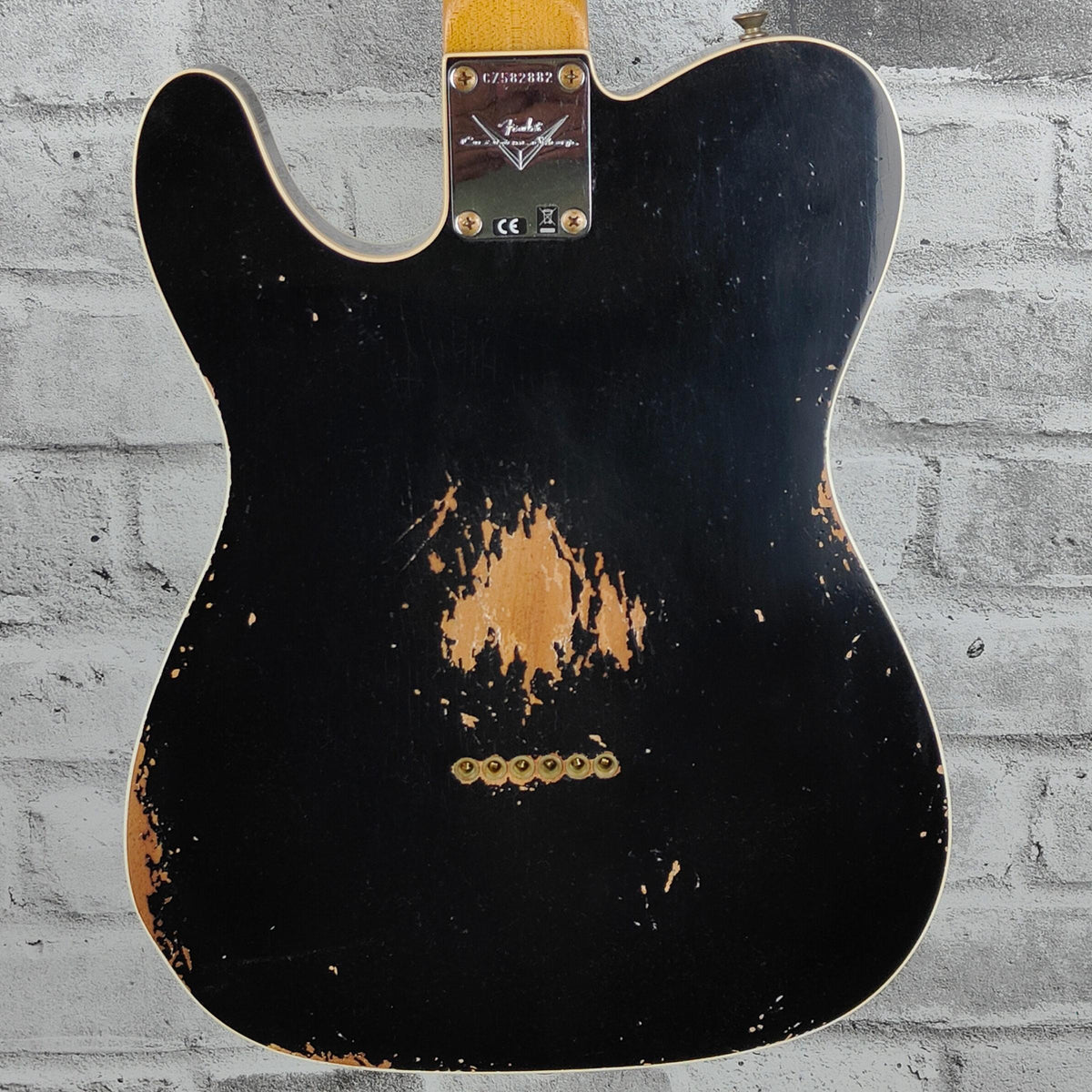 FENDER Custom Shop 1960 Telecaster Custom Heavy Relic, 3A Rosewood Fingerboard, Aged Black