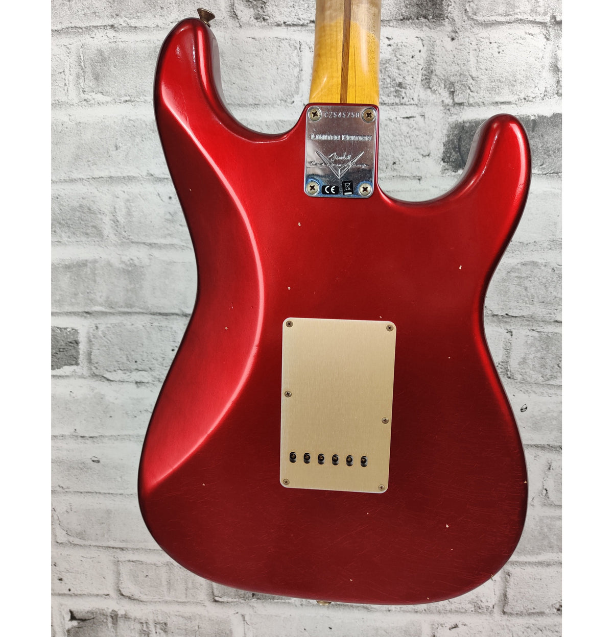 Fender Custom Shop Limited Edition 55 Dual Mag Stratocaster, Left Handed, Journeyman Relic - Candy Apple Red