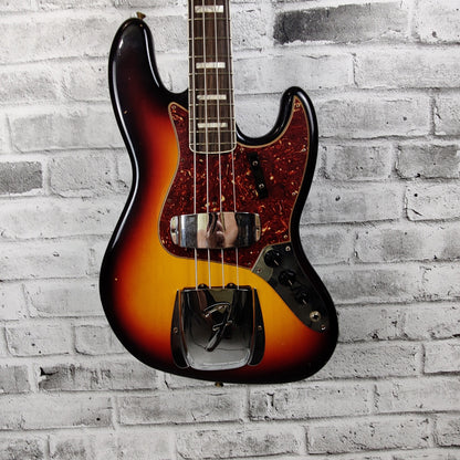 Fender Custom Shop 1966 Jazz Bass Journeyman Relic, Round-Laminated Rosewood Fingerboard - 3-Color Sunburst