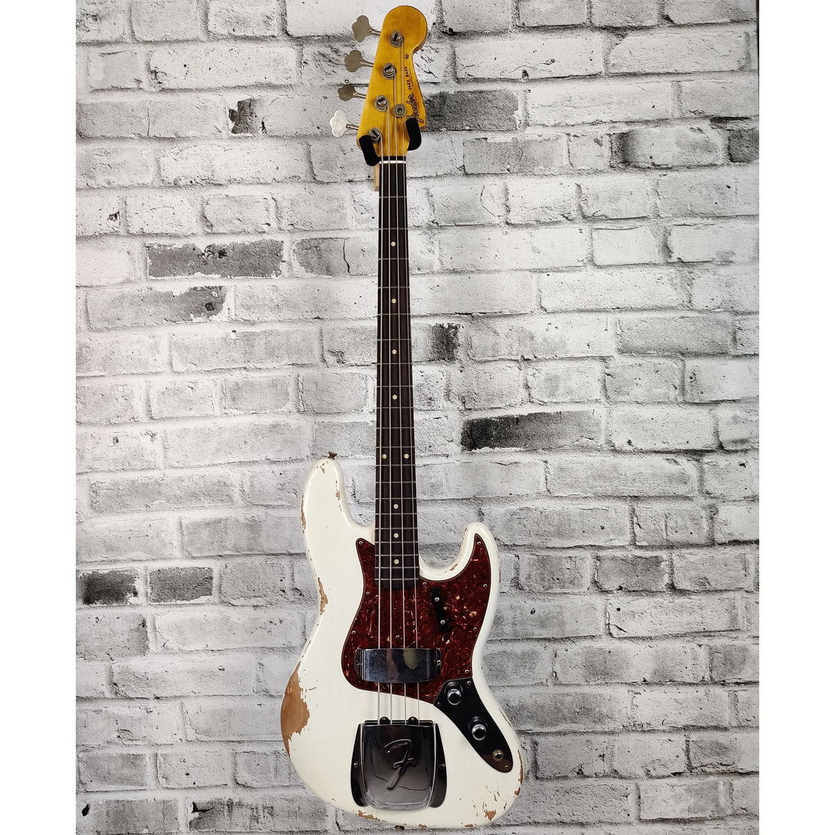Fender Custom Shop 1960 Jazz Bass Heavy Relic, Rosewood Fingerboard - Aged Olympic White