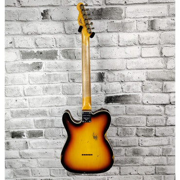 Fender Limited Edition Cunife Tele Custom Relic, Rosewood Fingerboard - Faded Aged Chocolate 3-Color Sunburst