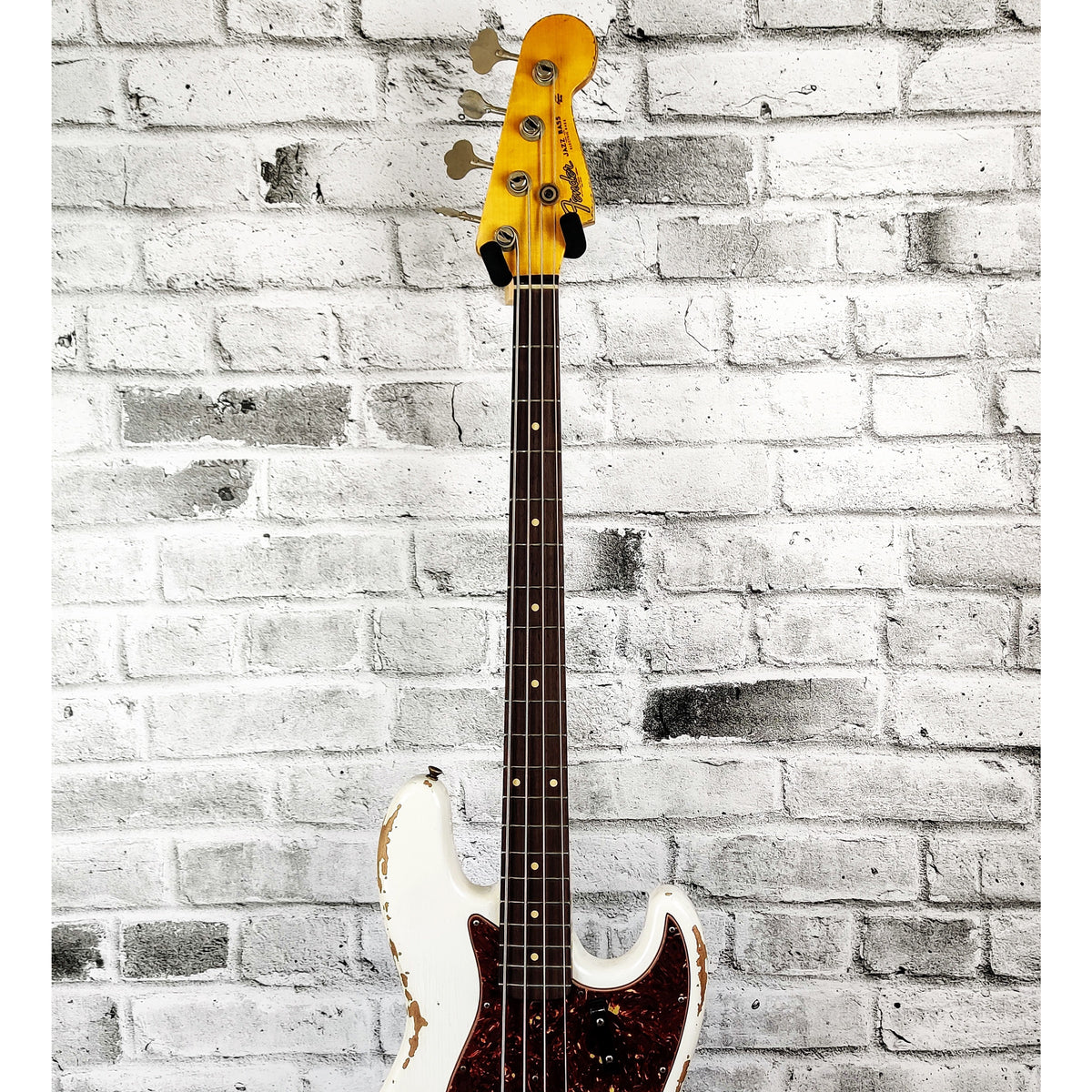 Fender Custom Shop FCS 1961 Jazz Bass Heavy Relic w/Rosewood Fingerboard - Aged Olympic White
