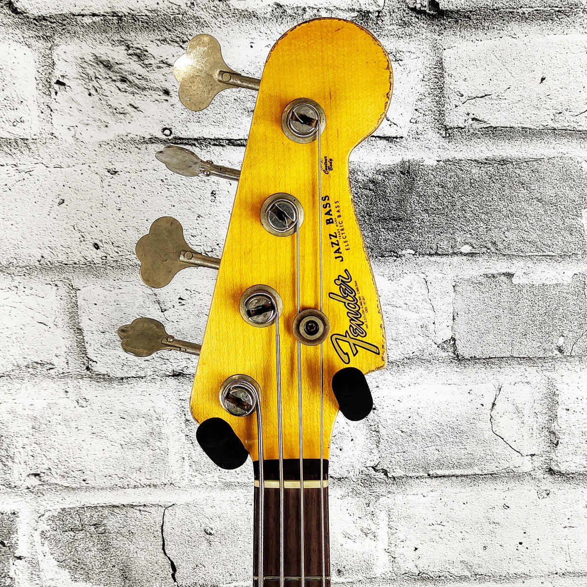 Fender Custom Shop FCS 1961 Jazz Bass Heavy Relic w/Rosewood Fingerboard - Aged Olympic White