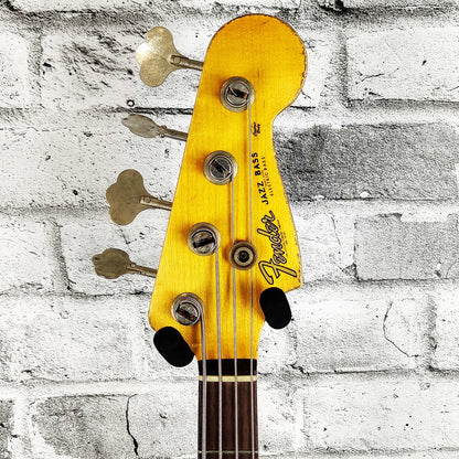 Fender Custom Shop FCS 1961 Jazz Bass Heavy Relic w/Rosewood Fingerboard - Aged Olympic White