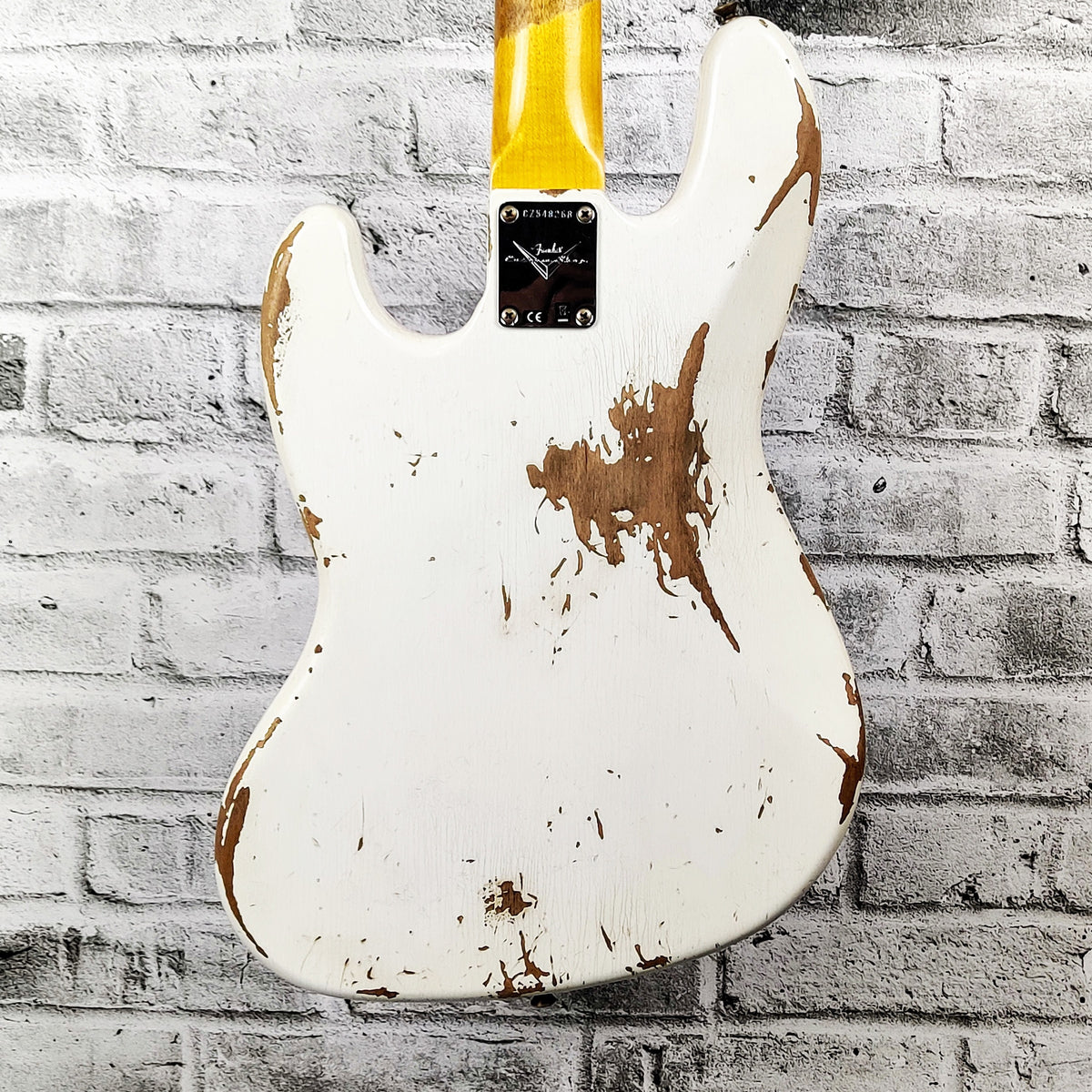 Fender Custom Shop FCS 1961 Jazz Bass Heavy Relic w/Rosewood Fingerboard - Aged Olympic White