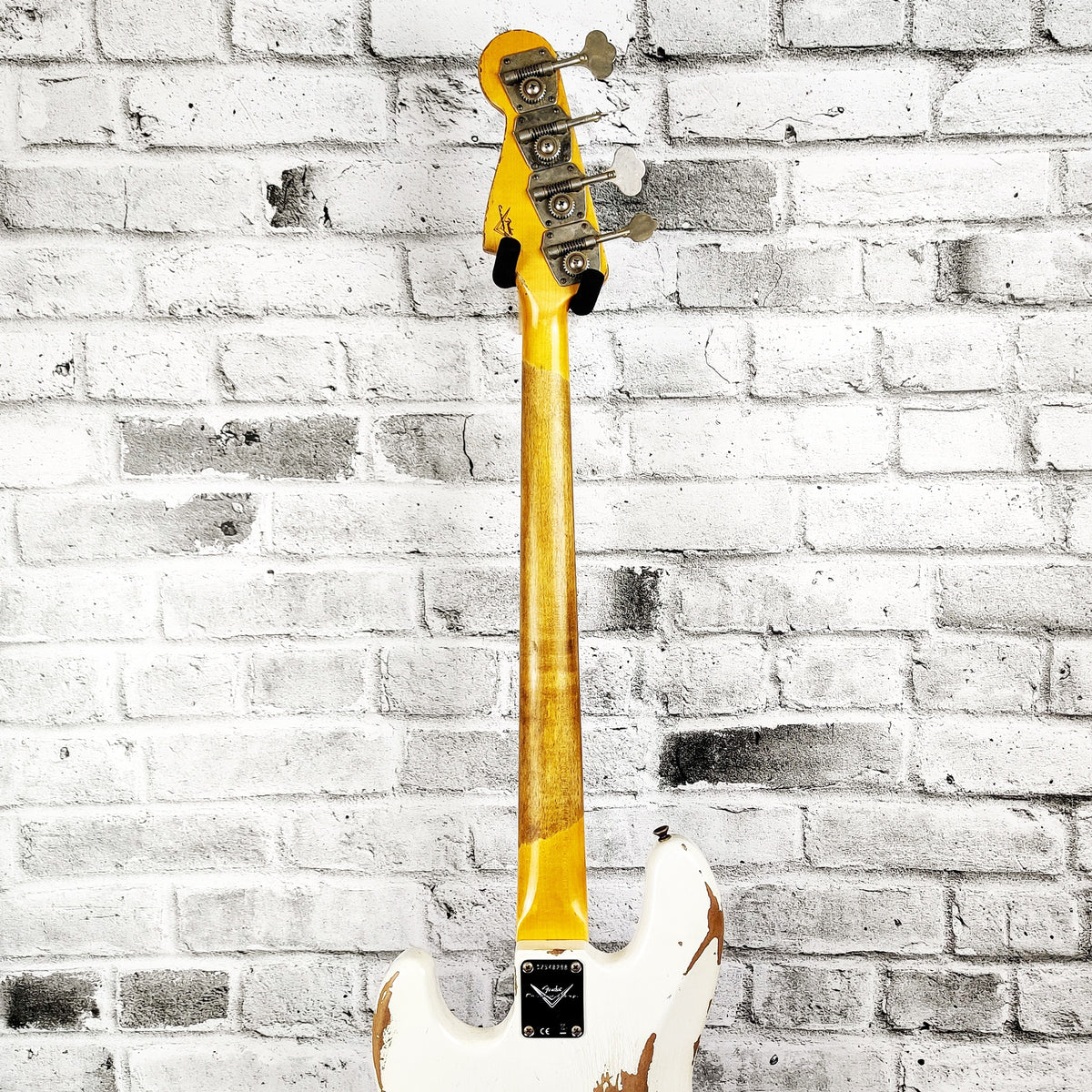 Fender Custom Shop FCS 1961 Jazz Bass Heavy Relic w/Rosewood Fingerboard - Aged Olympic White