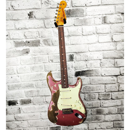 Fender Custom Shop Master-Built Greg Fessler '61 Stratocaster Heavy Relic - Aged Burgundy Mist Metallic