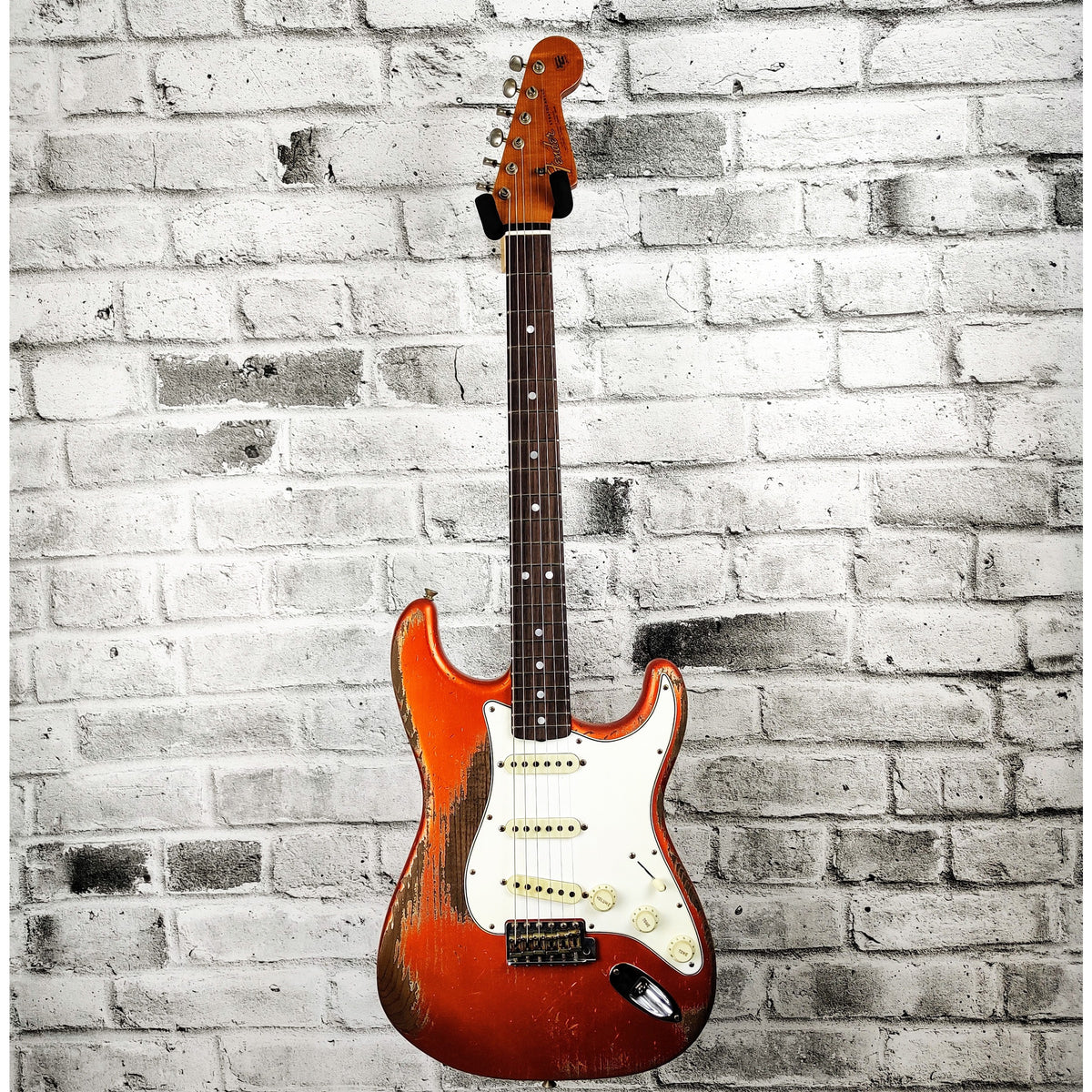 Fender Custom Shop Master-Built Greg Fessler '65 Stratocaster Heavy Relic - Faded Candy Tangerineo