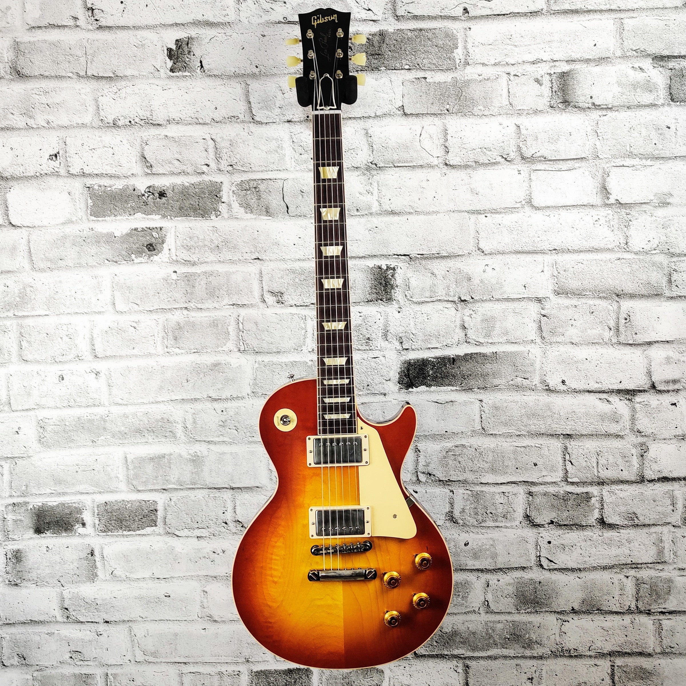 Gibson Custom 1958 Les Paul Standard Reissue VOS Electric Guitar - Washed Cherry Sunburst