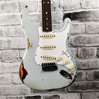 Fender Custom Shop LIMITED EDITION ’65  STRAT HEAVY RELIC FROM SUMMER 2019 EVENT - Faded Sonic Blue over 3-Tone Sunburst