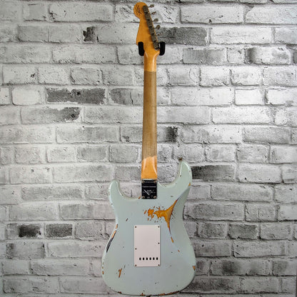 Fender Custom Shop LIMITED EDITION ’65  STRAT HEAVY RELIC FROM SUMMER 2019 EVENT - Faded Sonic Blue over 3-Tone Sunburst